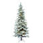 Utica Flocked Fir Slim Artificial Christmas Tree-2128915035