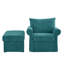 Chaise d'appoint rembourrée avec repose-pieds-947080794