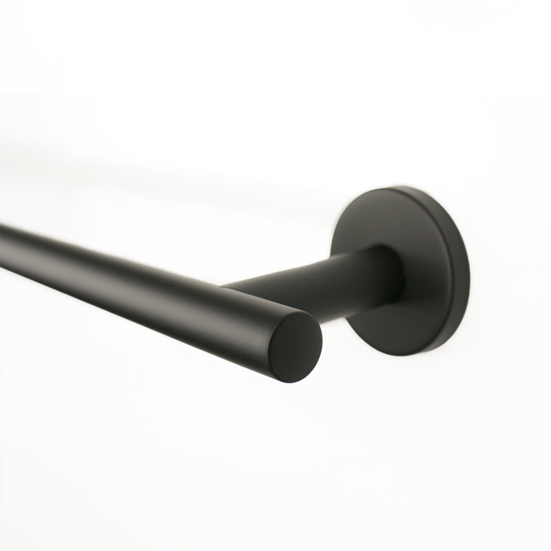 Porte-serviettes mural pour salle de bain, cuisine et salle de bain Seachrome, Noir mat, H 2,5 po x L 18 po x P 2,5 po