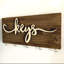 Porte-clés mural en bois rustique "Keys"