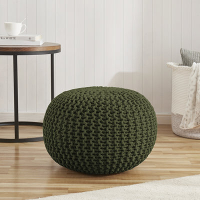 Round Pouf Foot Stool Ottoman By