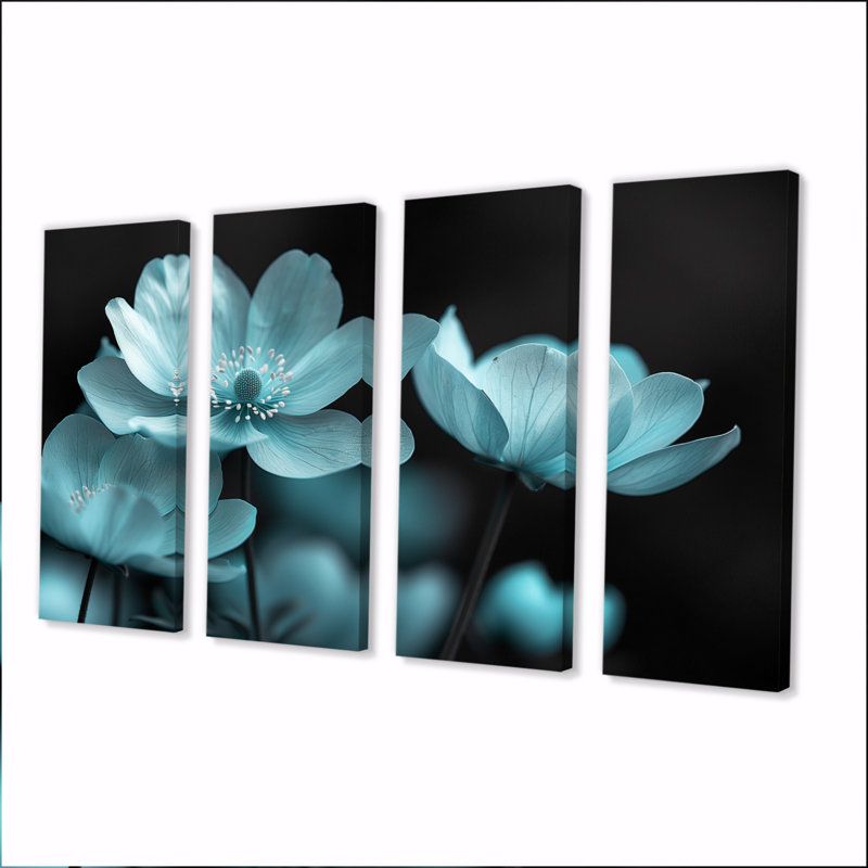 Ensemble de salon bleu et noir clair de lune Buttercups - Buttercups, H 32 po x l 64 po