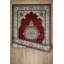 Tapis transitionnel à motif de médaillon Sutphin Collection, rouge-42971094