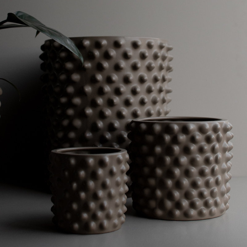 Ceramic Table Vase, 7.09" H x 8.27" W x 8.27" D