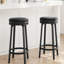 Upholstered Counter Stool with Metal Frame