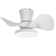 Laurenzo 22'' Blade LED Flush Mount Ceiling Fan with Remote Control and Light Kit Included