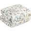 Ensemble de literie brodée beige et bleu-103966378