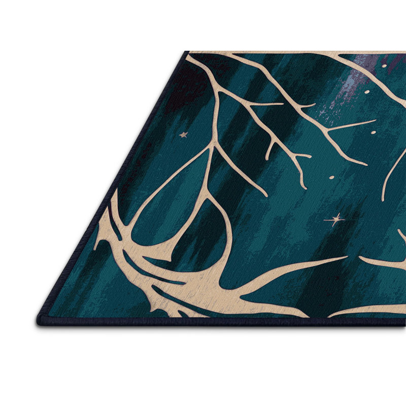 Moonlit Vines Rug, Rectangle 5' x 8'