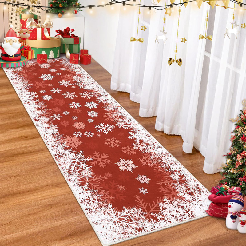 Geometric Machine Printed Area Rug, Runner 60 x 180 cm