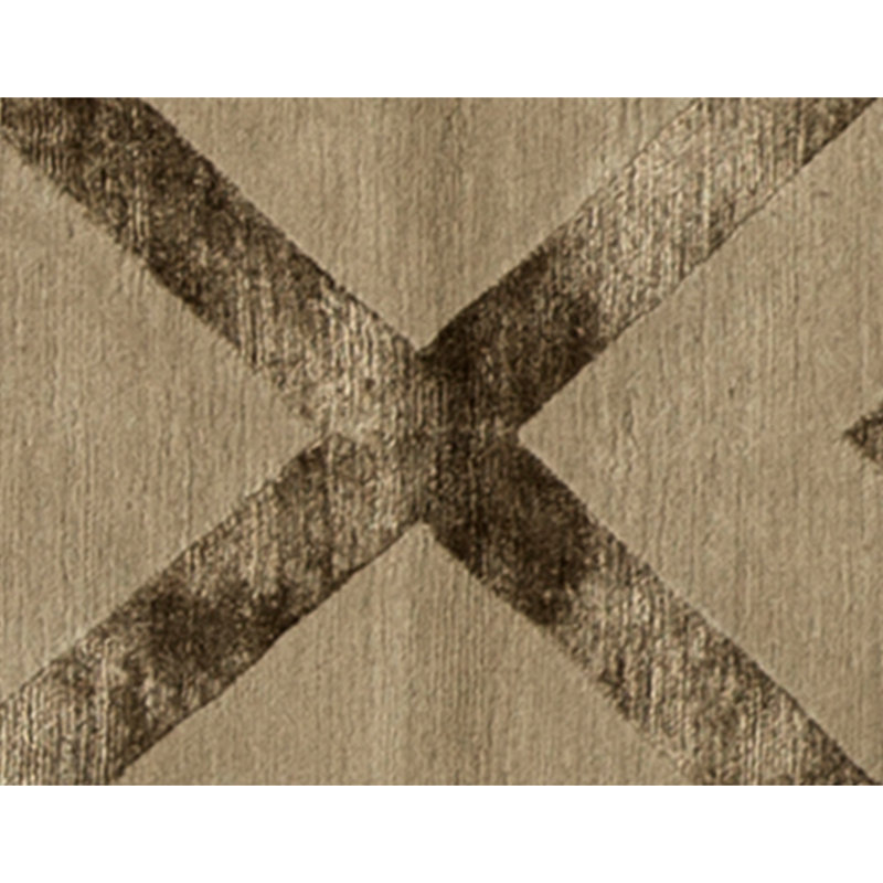 Tapis champagne noué à la main de haute qualité