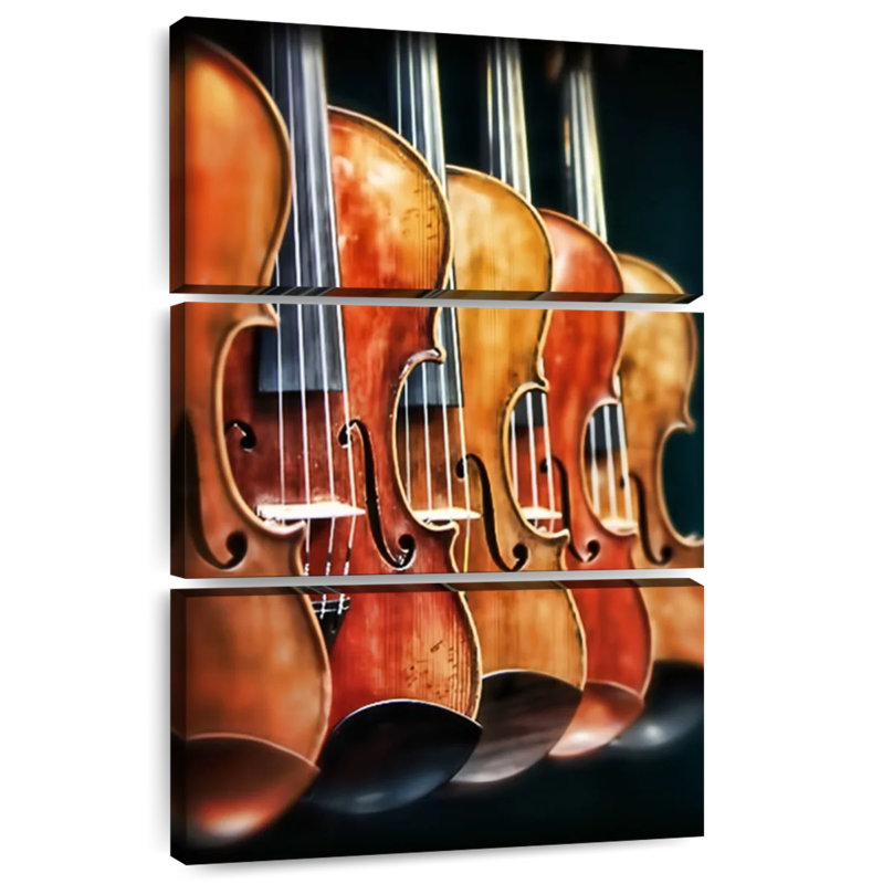 Abarca Row Of Violins, 38" H x 24" W