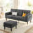 Convertible Sectional Sofa Couch, 3 Seat Couch Sectional L-Shaped Sofa-97872724