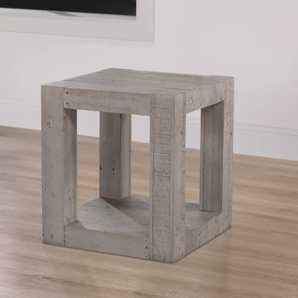Dajonae Solid Wood Reclaimed Pine End Table