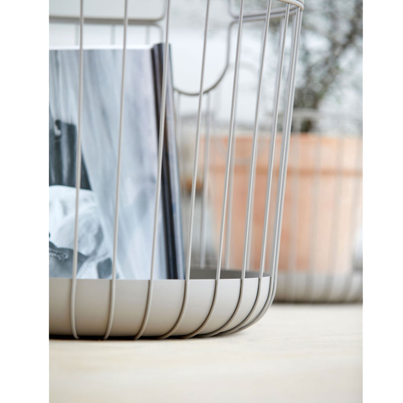 Zone Denmark Decorative Bin, Taupe, 40.6cm H x 40.6cm W x 41.1cm D