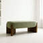 Banc rembourré vert-619922051