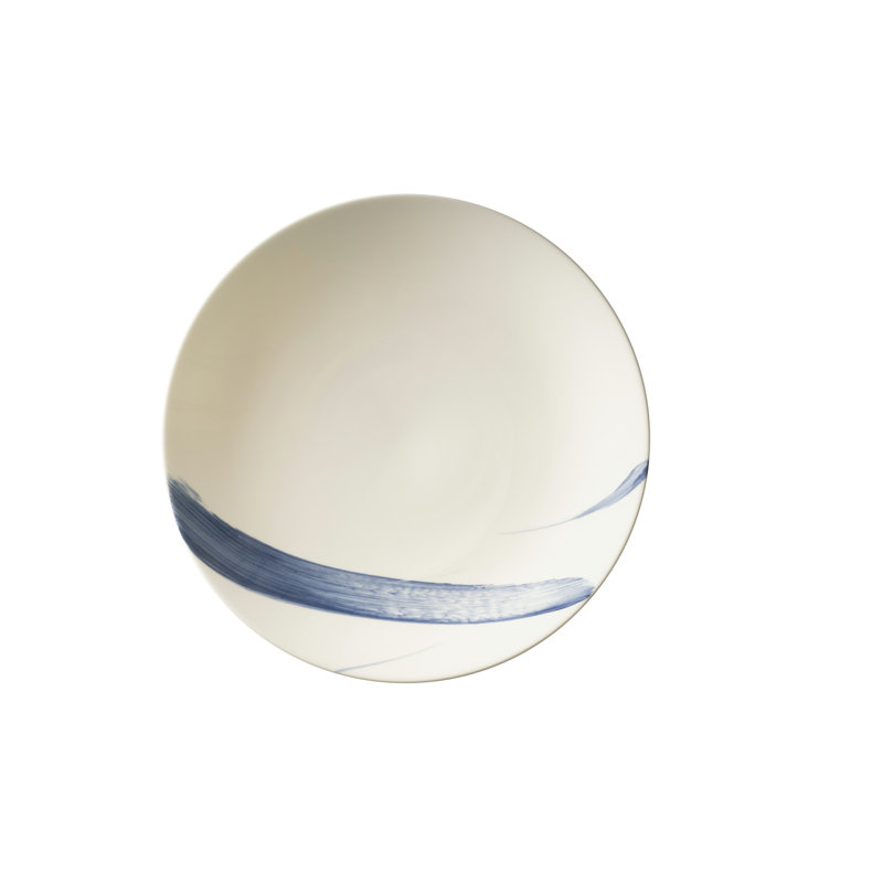 Brushstroke Bone China Serving Bowl