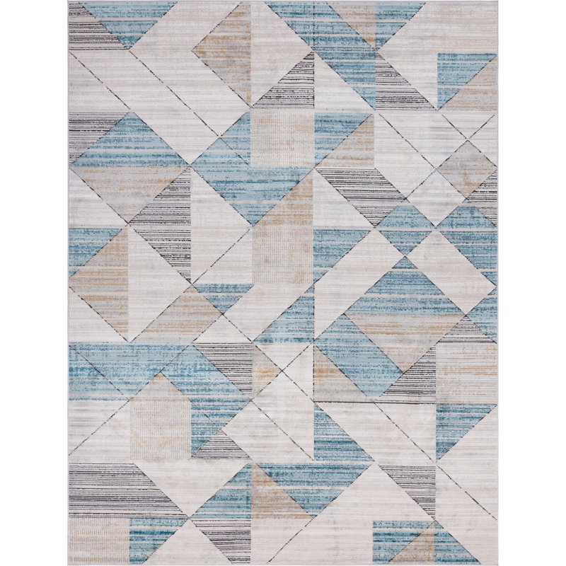 Geometric Indoor Rug, Rectangle 9' x 12'2"