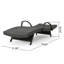 Ensemble de chaises longues inclinables 79,25 po Blaise-1125500802