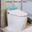 Heated Seat Smart Toilet With Foot Sensor, Tankless Automatic Flush, Night Light, And Soft-Close Lid, White