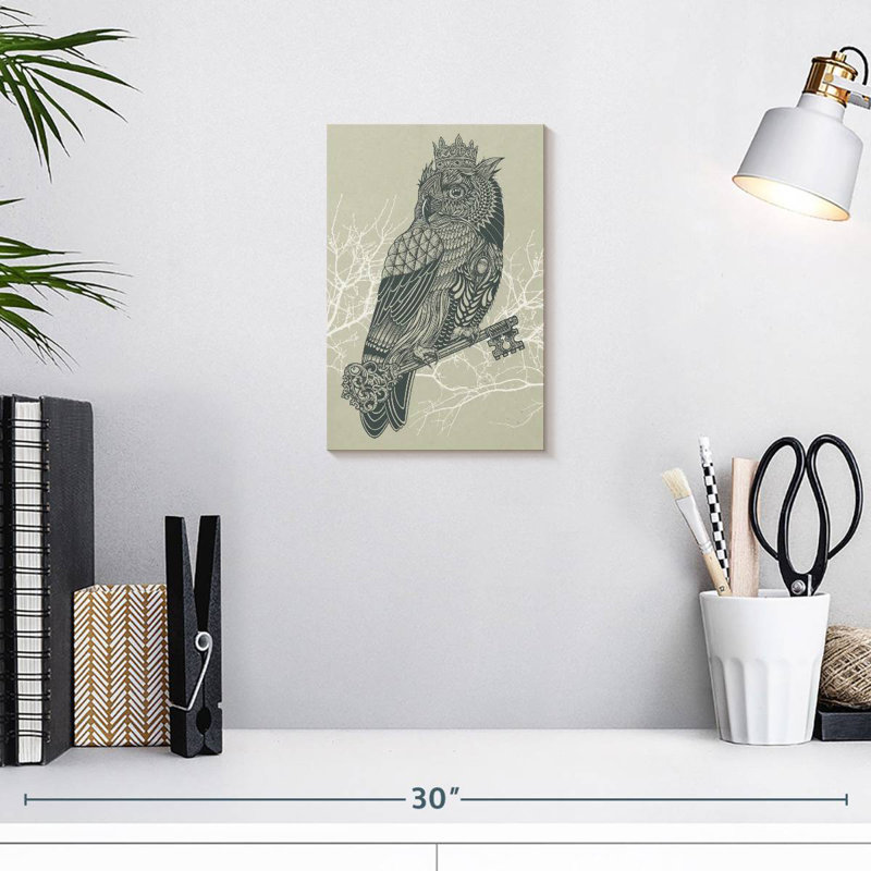Brampt Owl King, 12" H x 8" W