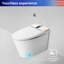 Toilette allongée bidet intelligente 0,8 GPF avec réglages du pulvérisateur, désodorisation, fermeture en douceur-100403367
