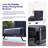 Portable Stadium Seat For Bleachers With Back Support, Folding Bleacher Chair With Cup Holder And Shoulder Strap Black