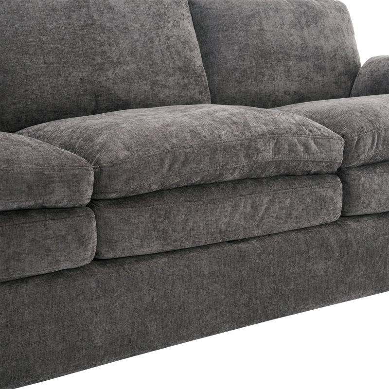Fauteuil rembourré confortable 31,9 po, Gris