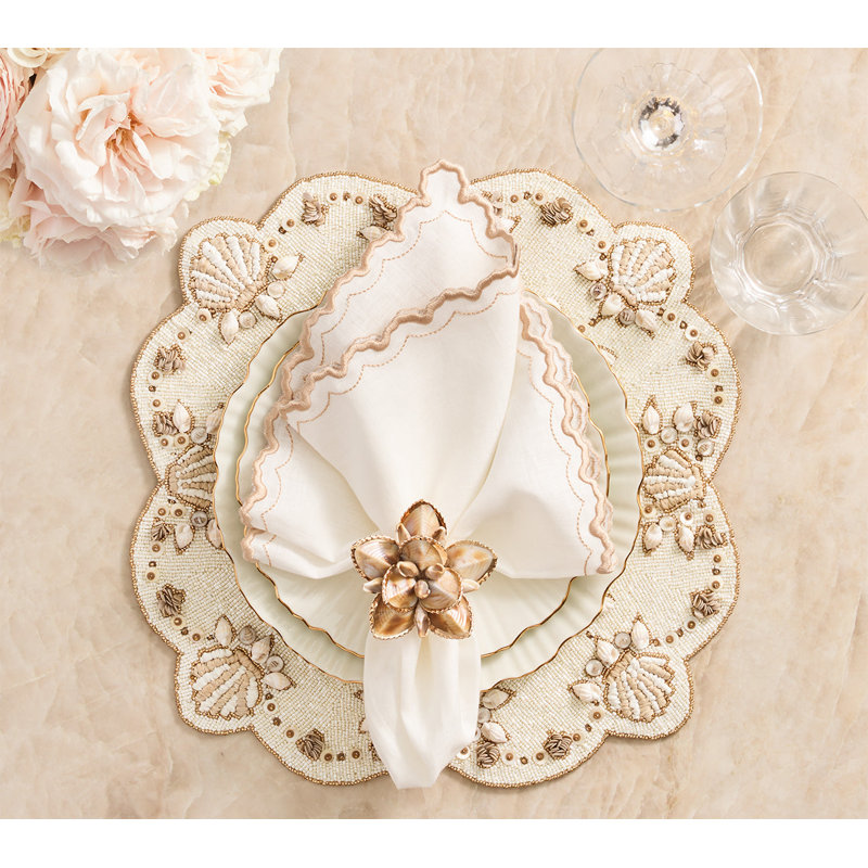 Arches Napkin, White/Natural