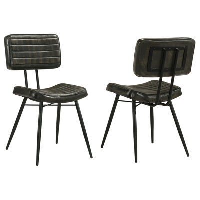 Molly Espresso Upholstered Dining Chair (Set Of 2)