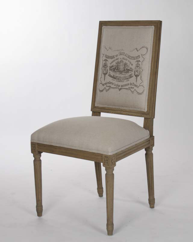 Chaise rembourrée Bodil, Orme récupéré, Neutre