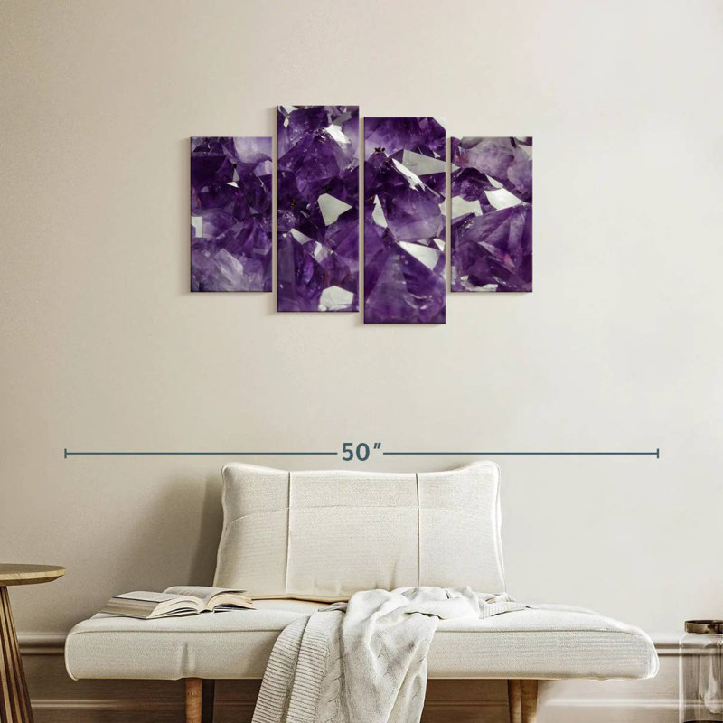 Cristal améthyste mauve Alvord, H 22 po x l 36 po