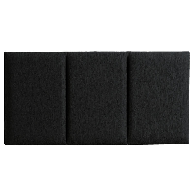 Gretchen Upholstered Headboard, Small Double (4'), Black