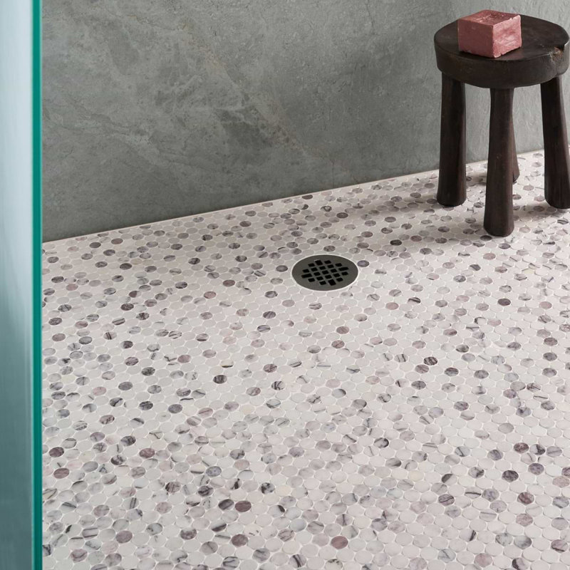 10,43 po Venato Venato X 11,22 po Carrelage mural et de plancher en marbre Penny (8,1 pieds carrés / feuille)