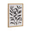 Art mural floral noir et blanc-366318415-366318414