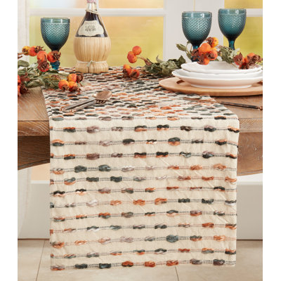 Hittle Striped Machine Washable Table Runner