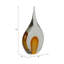 Goutte de cristal 14 po Meeda Amber, H 14 po - 8 po x 4 po x 14 po-1733161356