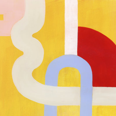 Getting Along I 1 Piece Wrapped Canvas Painting