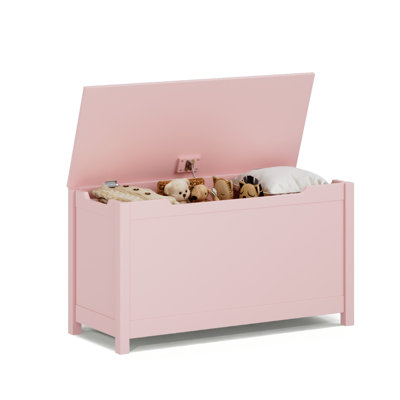 Ennassim Ebern Designs Toy Box with Safety Hinged Lid