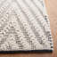Tapis noir / ivoire en laine / coton à tissage plat Meudon Natura-1815273394