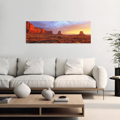 Lever du soleil, Monument Valley, Arizona, États-Unis, paysage contemporain abstrait, art mural