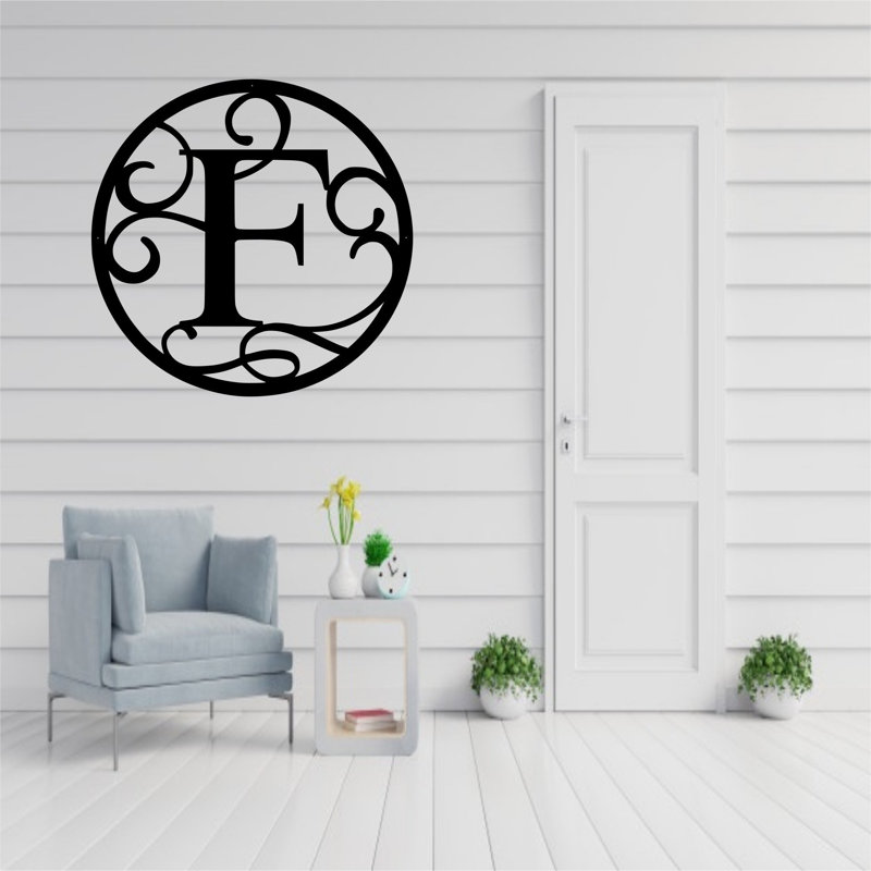 Handmade Traditional Plants & Flowers Wall Decor on Metal, 36" H x 36" W x 0.25" D, Flat Black