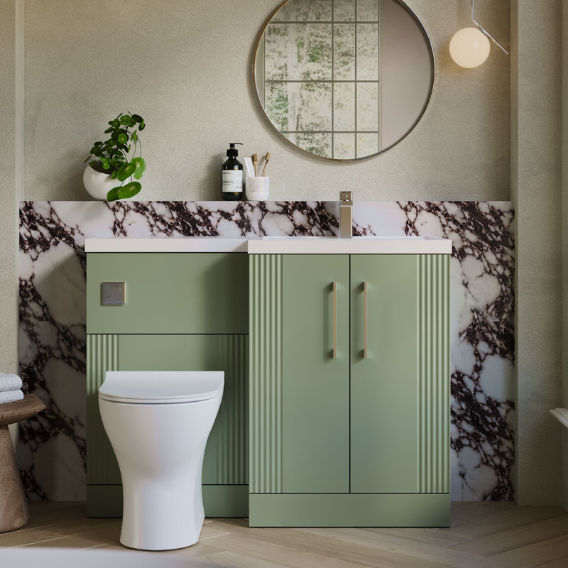 Deco 1105 mm Bathroom Vanity, Satin Green