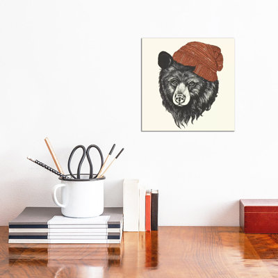 Zissou The Bear by Laura Graves - Wrapped Canvas Print