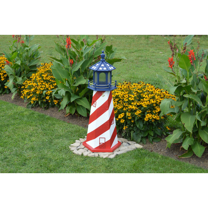 Reproduction d'art de jardin Nicolette Patriotic USA, H 39 po x l 18 po x P 18 po