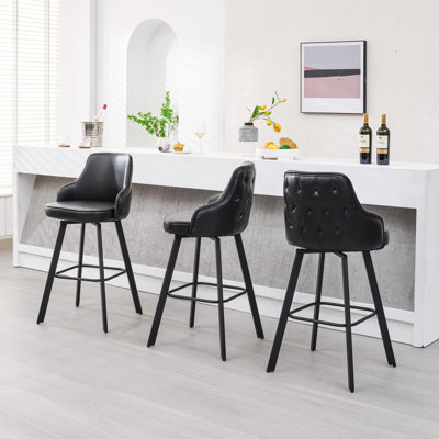 Bar Stools Swivel High Back Bar Height Bar Stools