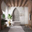 Istanbul Squire Shield With Cross 6 In. X 8-3/8 In. Porcelain Floor And Wall Tile Kit-1633919479