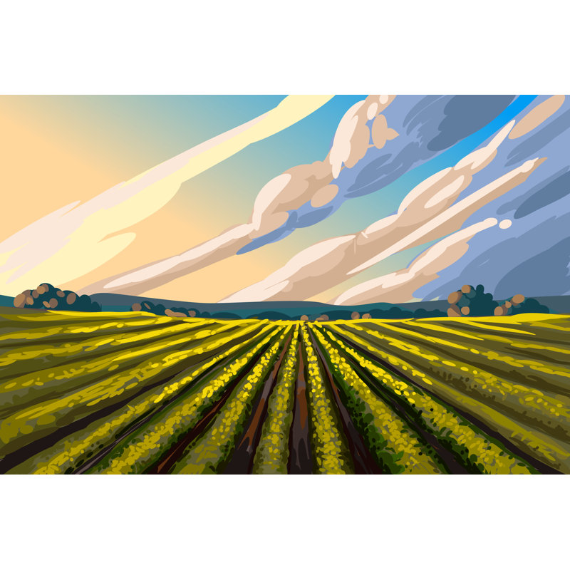 Beautiful Autumn Landscape by LEOcrafts - No Frame Print on Canvas, 51cm H x 76cm W