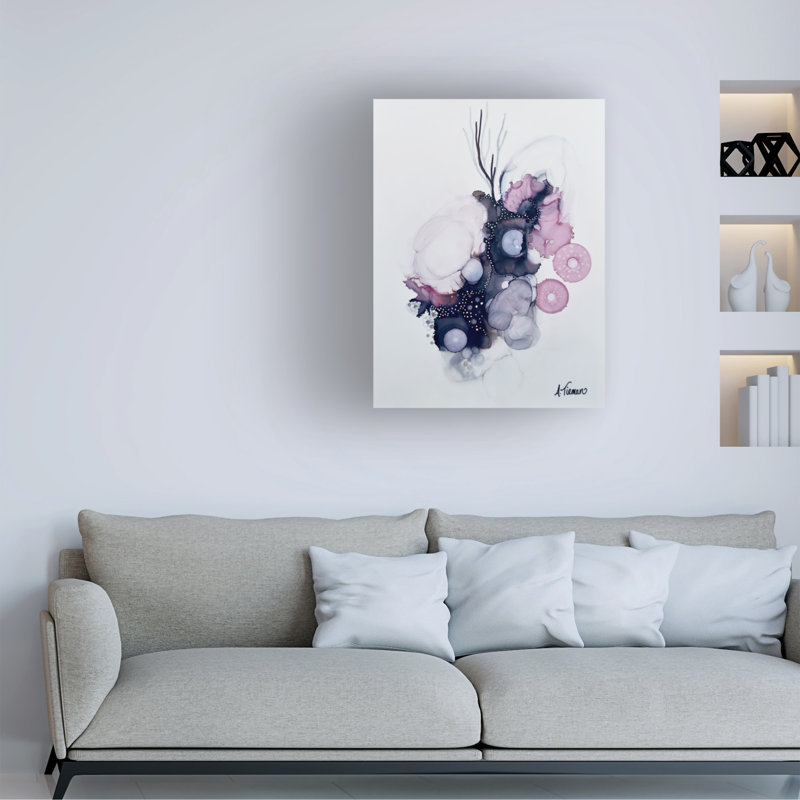 Art mural sur toile tendue - Amy Tieman «Ocean Blooms 2», art mural pour salon, chambre à coucher ou bureau - 14 x 19