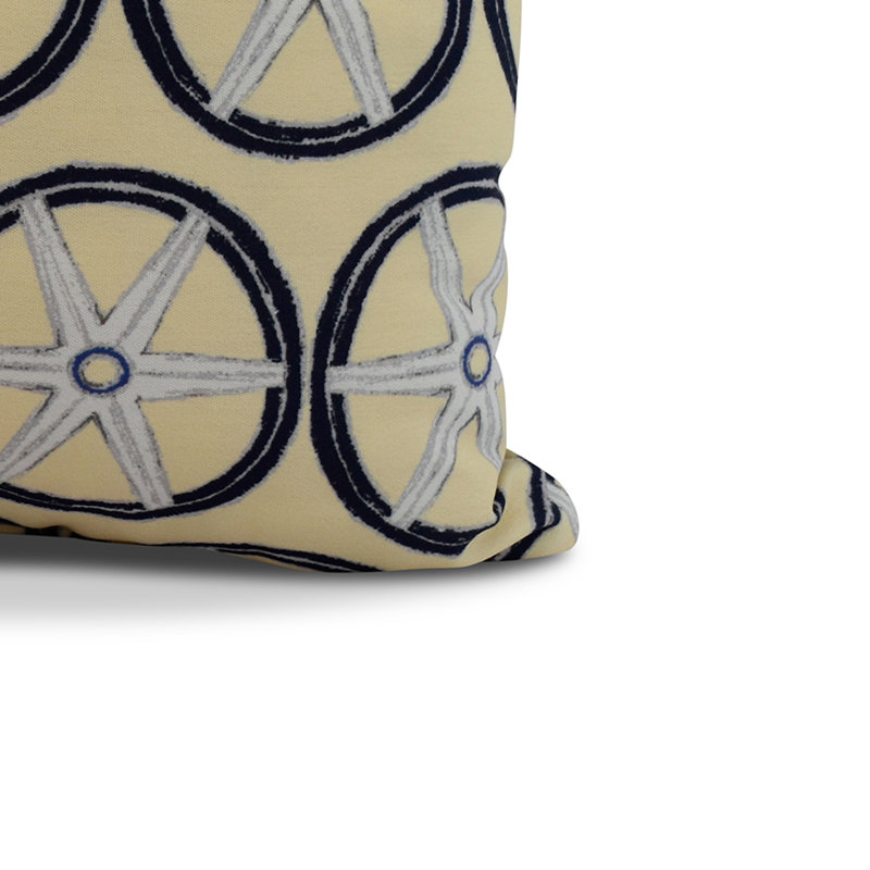 Housse et insert de coussin carré Nantucket, Jaune, 18 po x 18 po