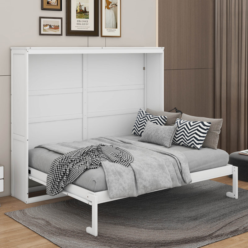 Lit escamotable, Blanc, Grand lit
